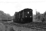 BNSF 7568 leads a stack train past the old atsf depot.